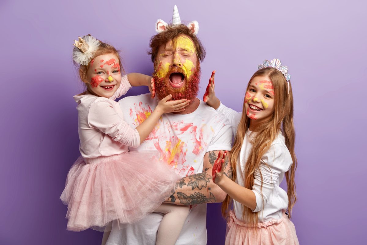 carnavales Padre e hijas disfrazados